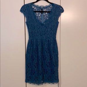 Aritzia Babaton Tobias Lace Dress - Teal